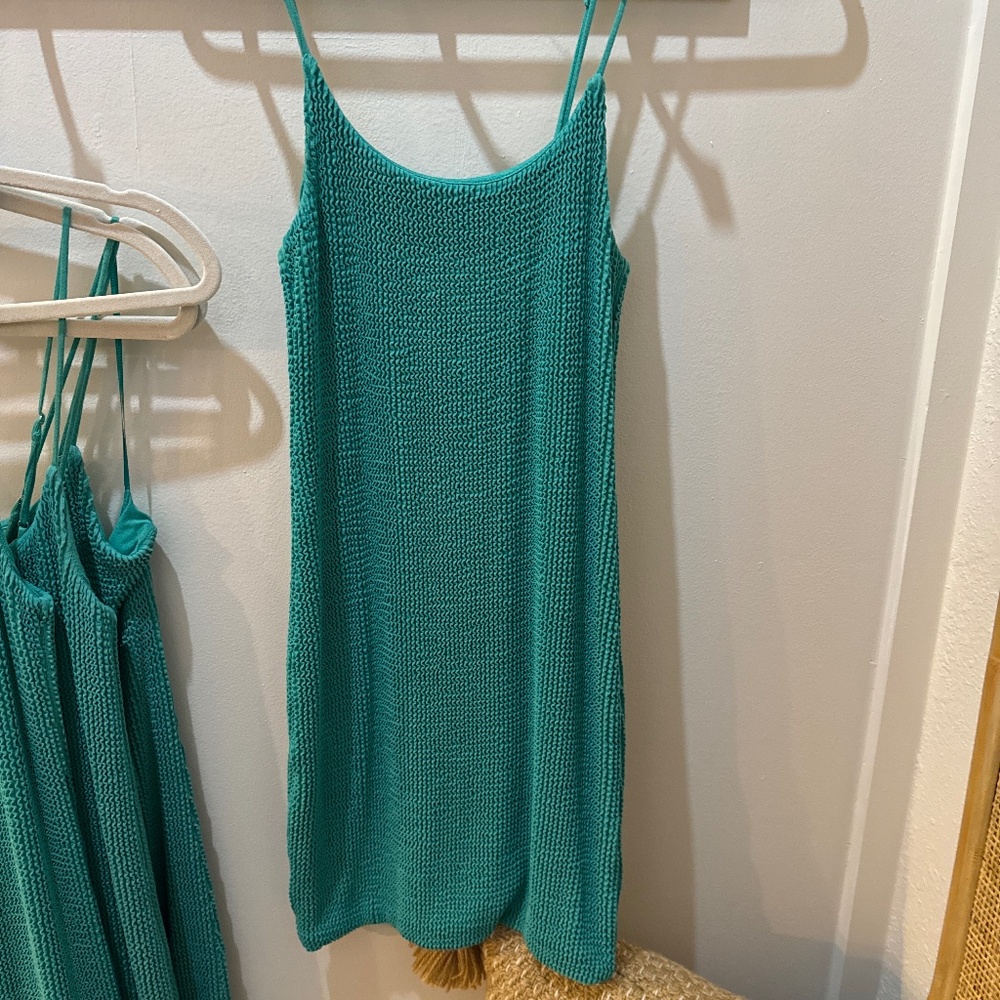 Z supply Azure mini dress in tropical teal